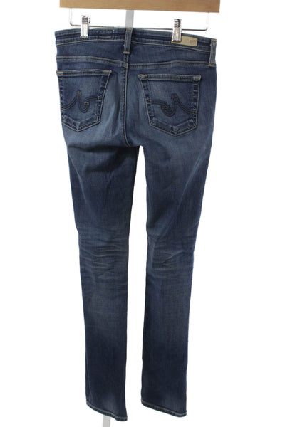 AG Adriano Goldschmied Womens Skinny Jeans Blue Cotton Size 26