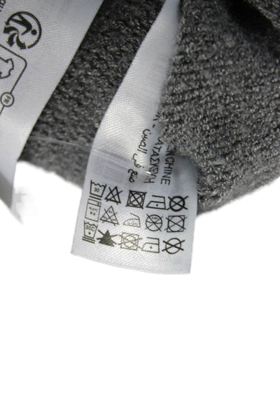 Zara Women Full Zip Hooded Sweater Gray Size S