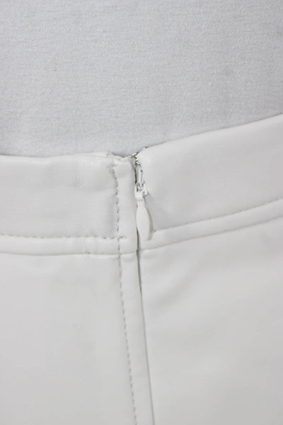 Banana Republic Women A-Line Midi Skirt Ivory Zip Size 0