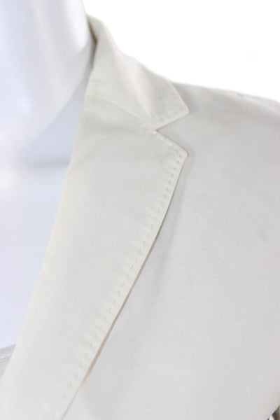 Rag & Bone Womens White Cotton Blend Basic Jacket Button Long Sleeve Size 0