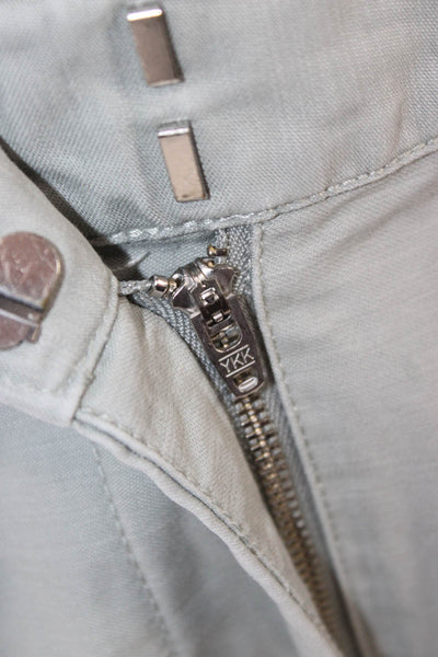 3.1 Phillip Lim Womens Gray Cotton Cargo Pants Zip Inseam 26 Size 0