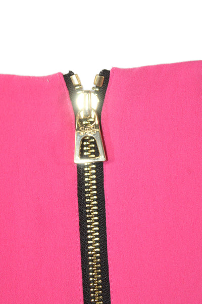 STS Sail To Sable Women Pink Shift Dress Long Sleeve Boat Neck Size 10