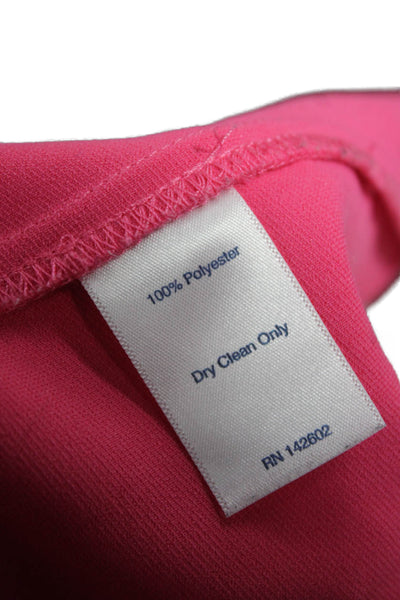 STS Sail To Sable Women Pink Shift Dress Long Sleeve Boat Neck Size 10