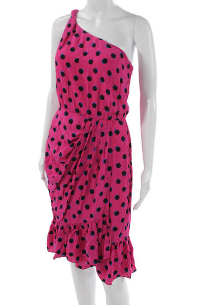 Derek Lam 10 Crosby Women Sheath One Shoulder Pink Dress Size 4