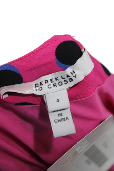 Derek Lam 10 Crosby Women Sheath One Shoulder Pink Dress Size 4