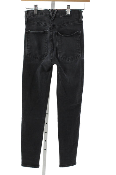Veronica Beard Women Black High Rise Ankle Jeans Cotton Size 25