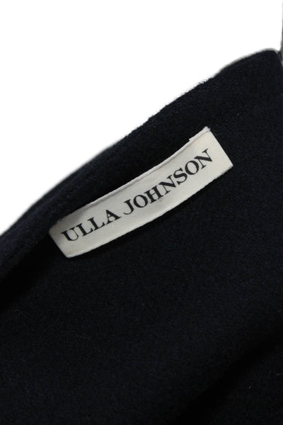 Ulla Johnson Womens Wool Blue Basic Jacket Tie Long Sleeve Size M