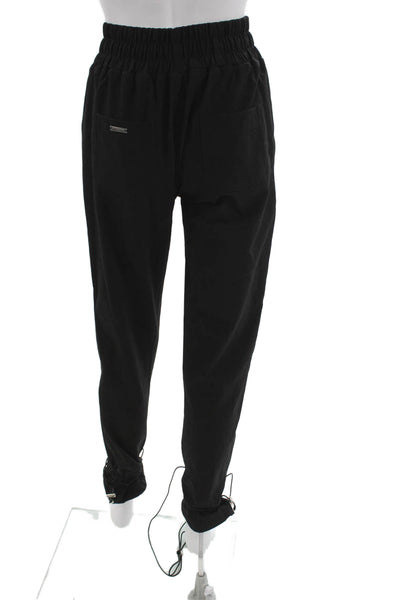 Maniere De Voir Women Black Jogger Pants Drawstring Size 6