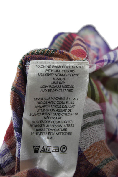 Pilcro Anthropologie Women Tunic Multicolor V-Neck Cotton Size L