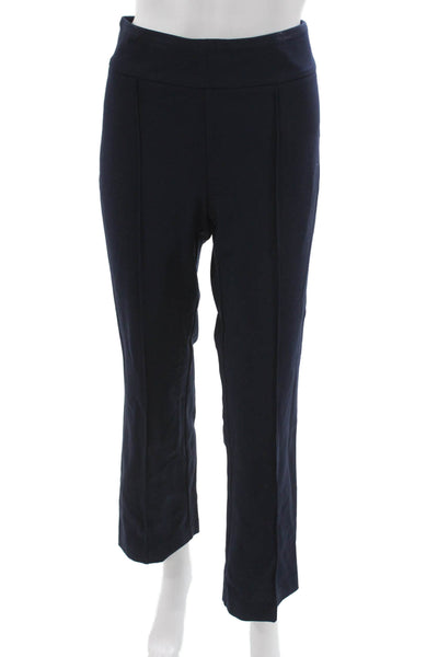 J. Mclaughlin Womens Cropped Pants Blue Rayon Pull On Size M