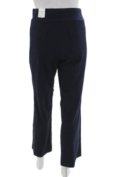 J. Mclaughlin Womens Cropped Pants Blue Rayon Pull On Size M