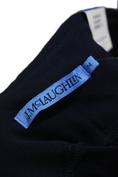 J. Mclaughlin Womens Cropped Pants Blue Rayon Pull On Size M
