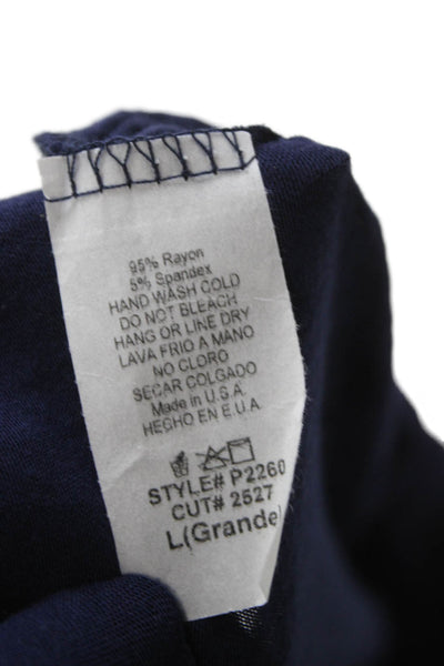Jodifl Womens Blue Rayon Pull On Sweatpants Size L