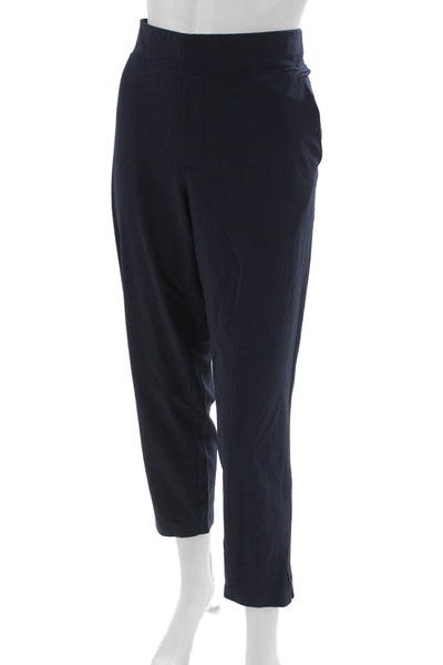 Athleta Womens Ankle Pants Blue Polyester Pull On Size 12