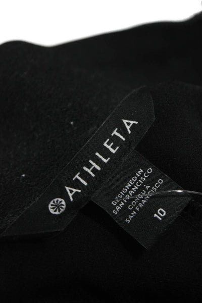 Athleta Women Jogger Pants Black Polyester Size 10