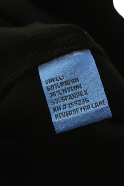 J. Mclaughlin Womens Black Dress Pants Rayon Pull On Inseam 28 Size M