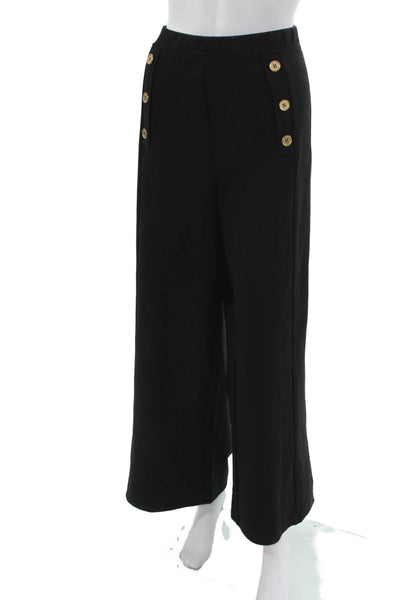 Saint + Sofia Womens Dress Pants Black Polyester Pull On Size 12