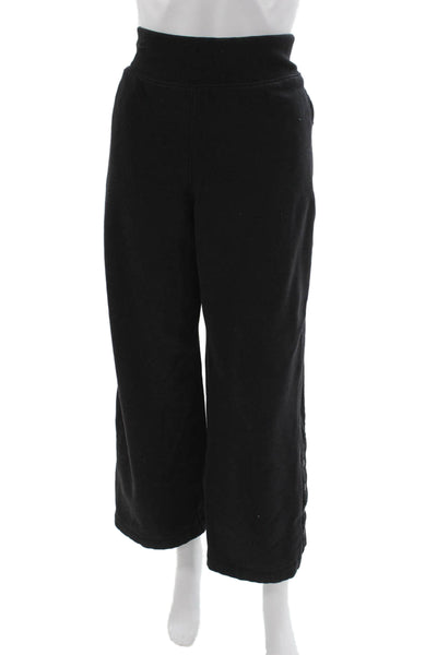 Athleta Womens Black Sweatpants Pull On Cotton Blend Size L