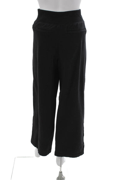 Athleta Womens Black Sweatpants Pull On Cotton Blend Size L