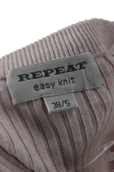 Repeat Women Pullover Crew Neck Short Sleeve Pink Size S