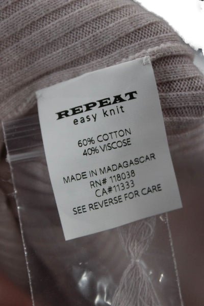 Repeat Women Pullover Crew Neck Short Sleeve Pink Size S