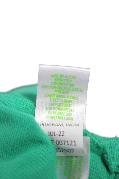 Lilly Pulitzer Women Green Cotton Boat Neck Long Sleeve Pullover Size L