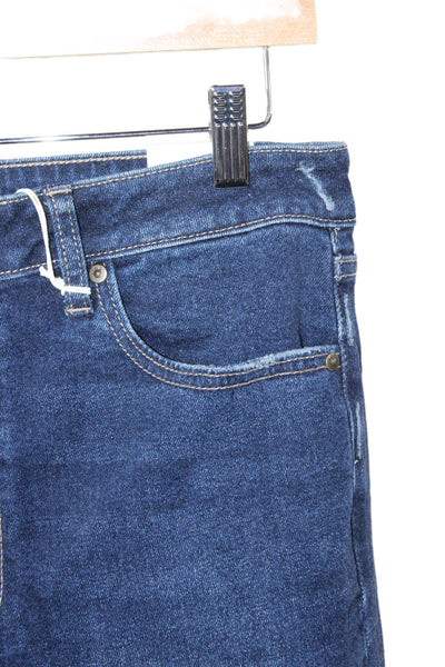 JBD Women Straight Jeans Blue High Rise Cotton 28 Inseam Size 31
