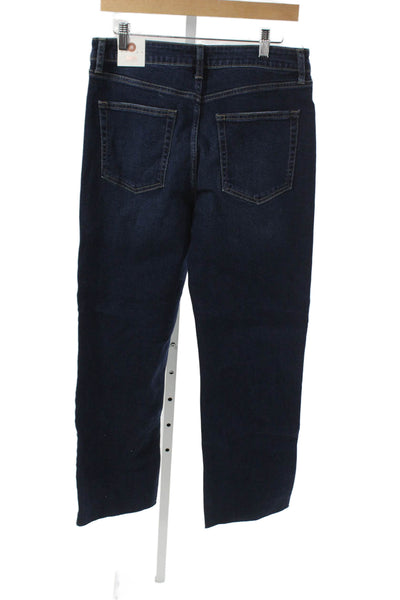 JBD Women Straight Jeans Blue High Rise Cotton 28 Inseam Size 31