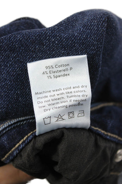 JBD Women Straight Jeans Blue High Rise Cotton 28 Inseam Size 31