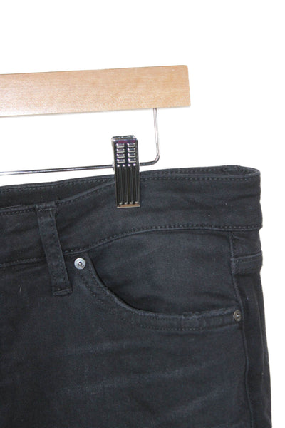 Joes Jeans Women Black Ankle Jeans Button Mid Rise Size 32