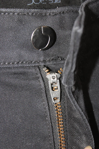 Joes Jeans Women Black Ankle Jeans Button Mid Rise Size 32