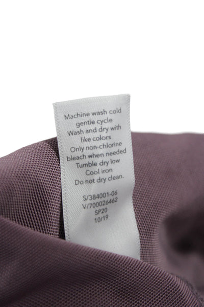 Athleta Women Jogger Pants Purple Drawstring Polyester Solid Size 10