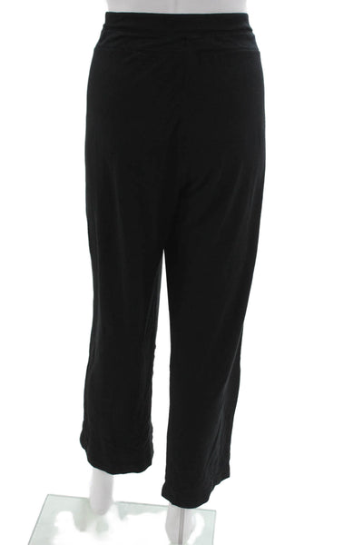 Athleta Women Black Modal Drawstring Sweatpants Size L