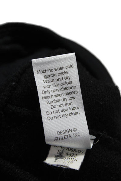 Athleta Women Black Modal Drawstring Sweatpants Size L