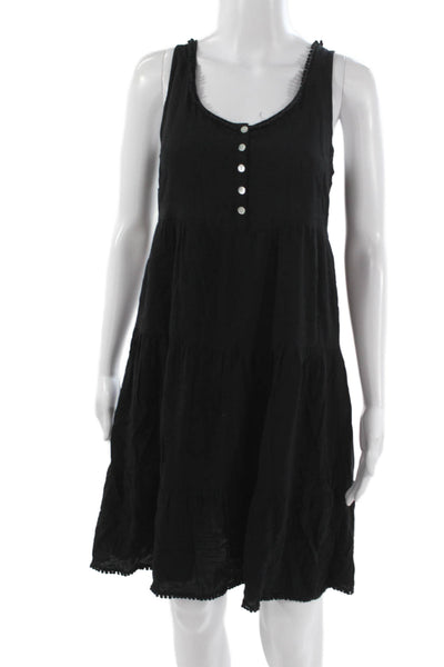 Seraphine Women Maternity Trapeze Dress Black Scoop Neck Mini Size 2