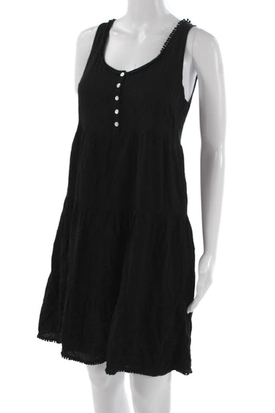 Seraphine Women Maternity Trapeze Dress Black Scoop Neck Mini Size 2