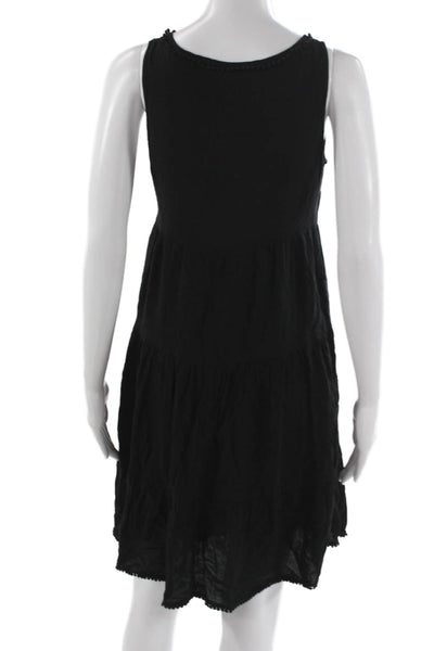 Seraphine Women Maternity Trapeze Dress Black Scoop Neck Mini Size 2