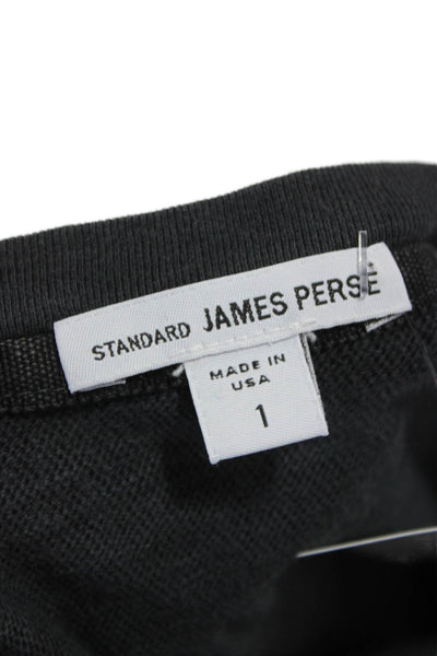 Standard James Perse Womens T-Shirt Dress Gray Mini Size 1