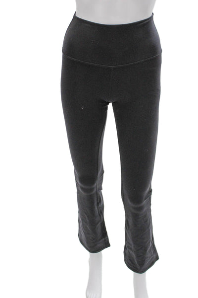 Alo Womens Flared Bootcut Leggings Gray 87% Nylon 13% Elastane Size 2XS