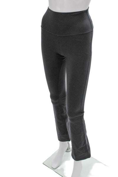 Alo Womens Flared Bootcut Leggings Gray 87% Nylon 13% Elastane Size 2XS