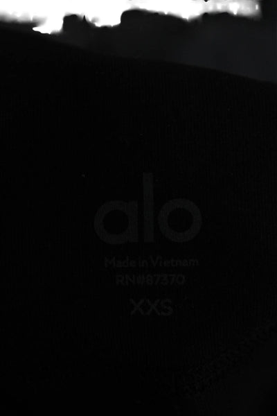 Alo Womens Flared Bootcut Leggings Gray 87% Nylon 13% Elastane Size 2XS