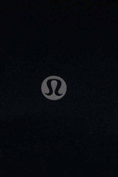 Lululemon Women Compression Leggings Blue Nylon Pull On Solid Activewear Size 4