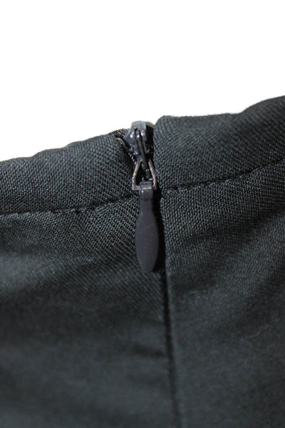 Armani Collezioni Women Straight Pencil Skirt Gray Virgin Wool Size 50