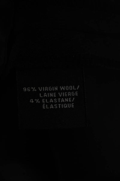 Lafayette 148 New York Women Dress Pants Gray Virgin Wool Petite Size 14