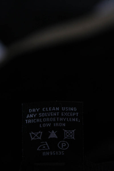 Lafayette 148 New York Women Dress Pants Gray Virgin Wool Petite Size 14