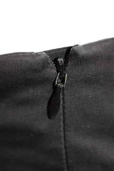 Lafayette 148 New York Women Dress Pants Gray Cotton Spandex Zip Size 14