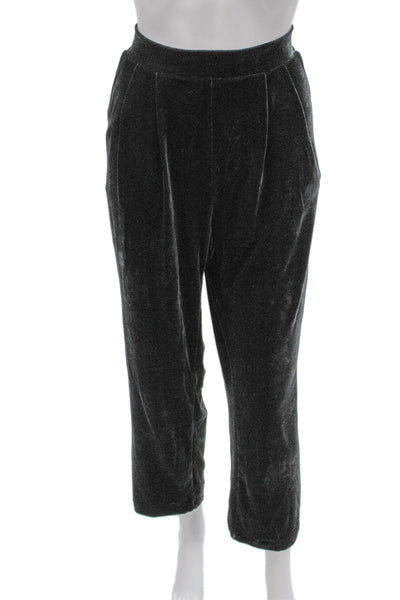 Lilla P Women Gray Pull On Dress Pants Size L
