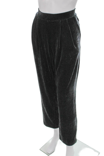 Lilla P Women Gray Pull On Dress Pants Size L