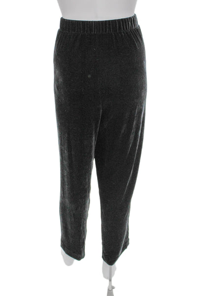 Lilla P Women Gray Pull On Dress Pants Size L