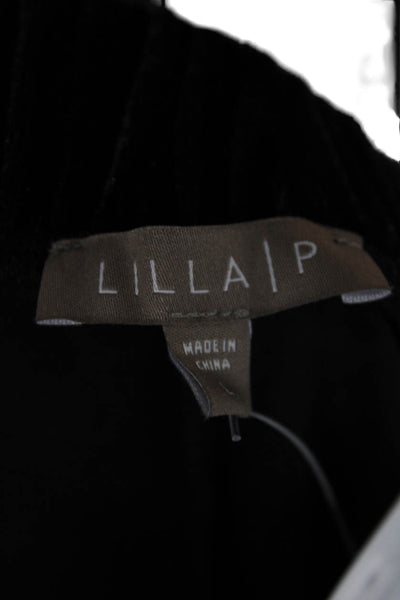 Lilla P Women Gray Pull On Dress Pants Size L